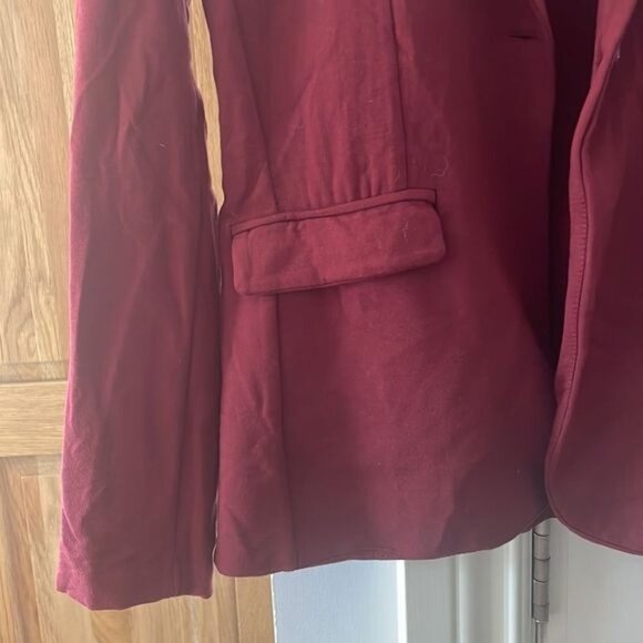 Majestic filatures blazer sz 6 plum 1 button - Picture 6 of 14